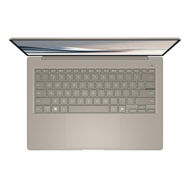 Notebook ASUS ZenBook Series UX3407QA-QD202W CPU Qualcomm Snapdragon X1-26-100 3 GHz 14 1920 x 1200 pixels RAM 16 GB LPDDR5x-SDRAM SSD 512 GB Discrete graphics Not available On-board graphics Yes OS installed Windows 11 Home Colour Beige Weight 980 g 90NB1501-M00E30