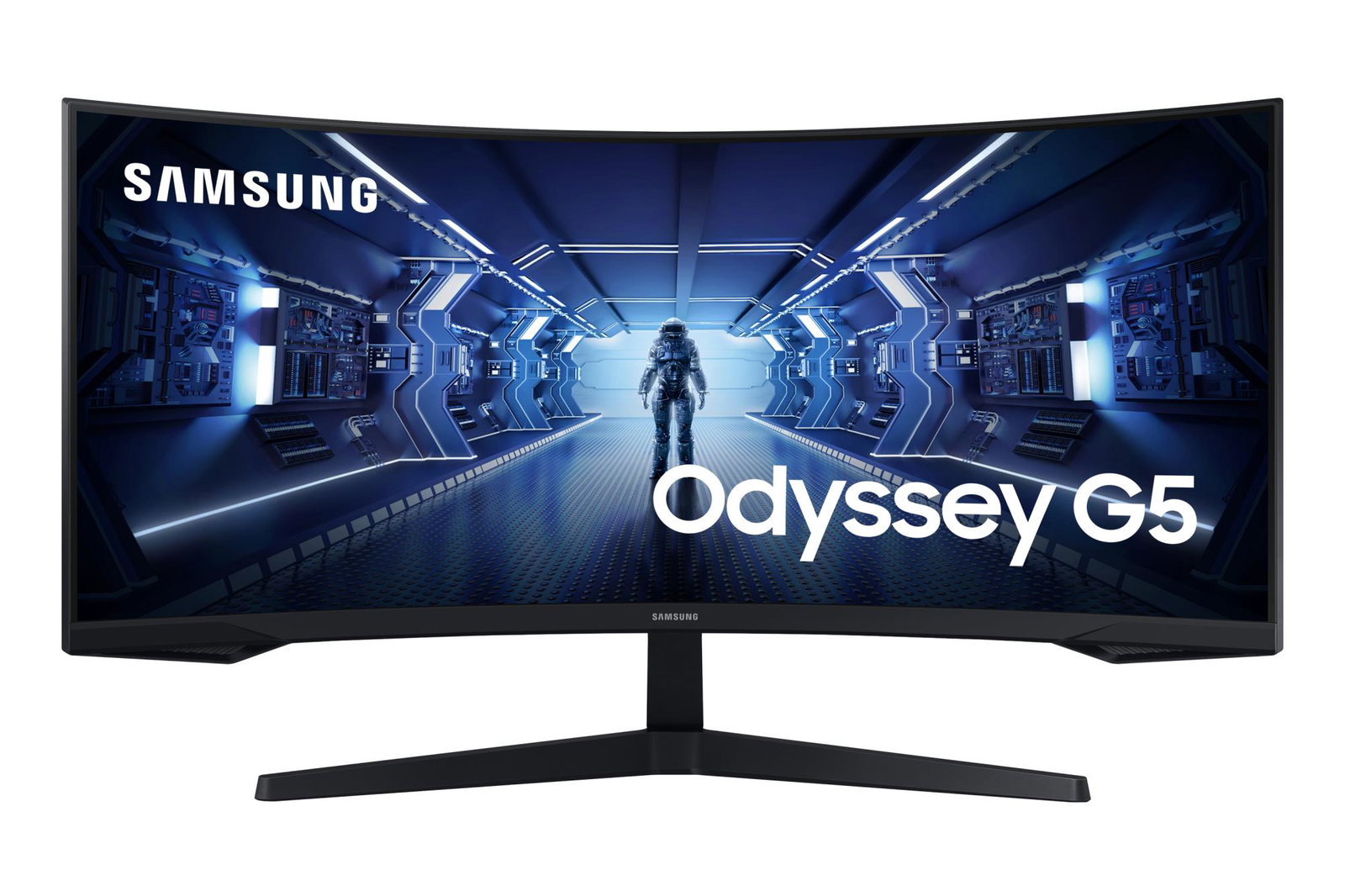 LCD Monitor SAMSUNG Odyssey G5 34 Gaming/Curved/21 : 9 Panel VA 3440x1440 21:9 1 ms Tilt Colour Black LC34G55TWWPXEN