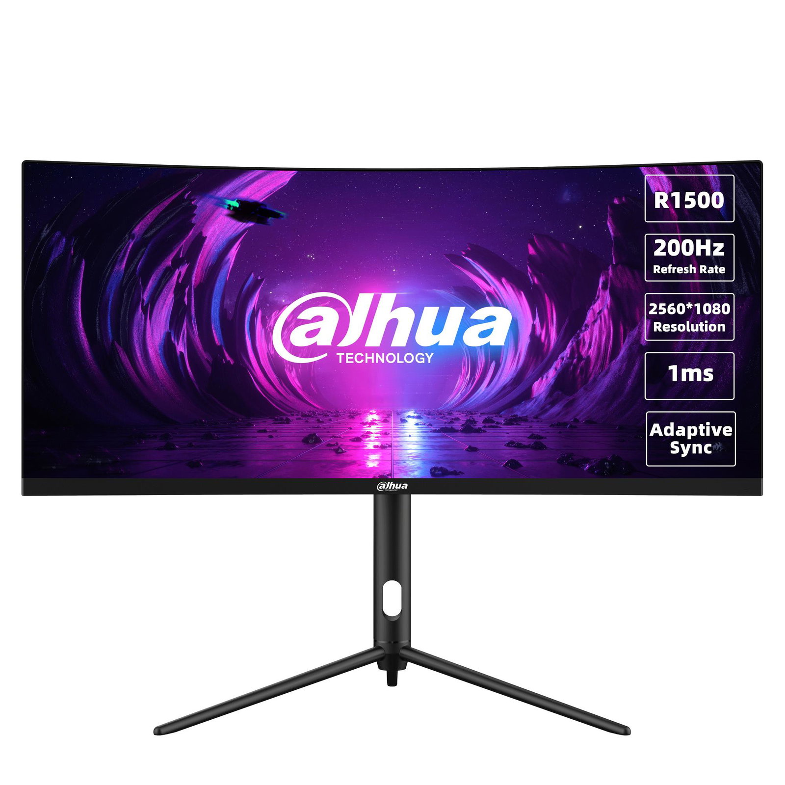 LCD Monitor DAHUA DHI-LM30-E330CA 30 Gaming/Curved/21 : 9 Panel VA 2560x1080 21:9 200Hz 1 ms Swivel Tilt Colour Black LM30-E330CA