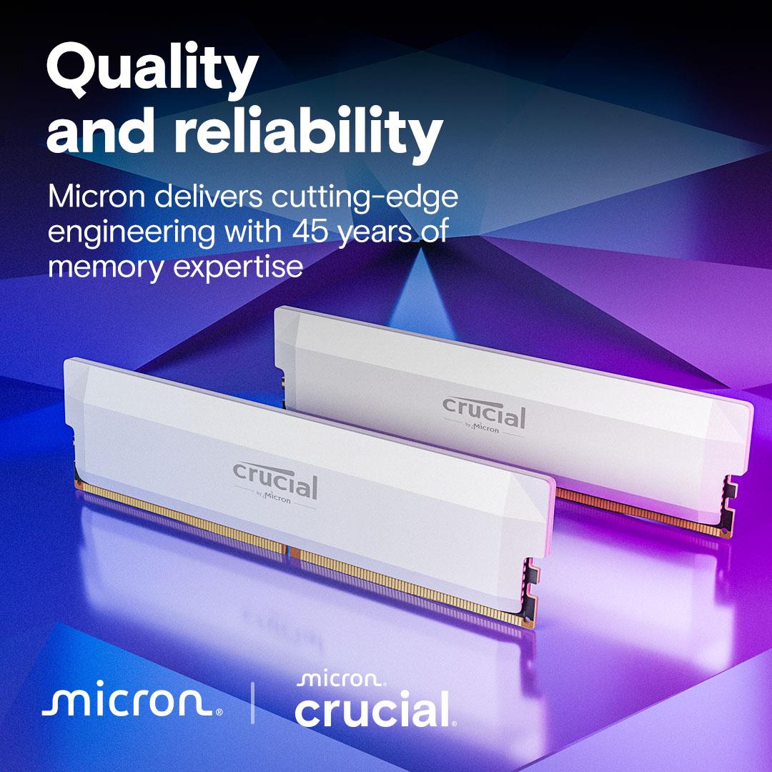 MEMORY DIMM 64GB DDR5-6400 K2/PRO OC CP2K32G64C40U5W CRUCIAL