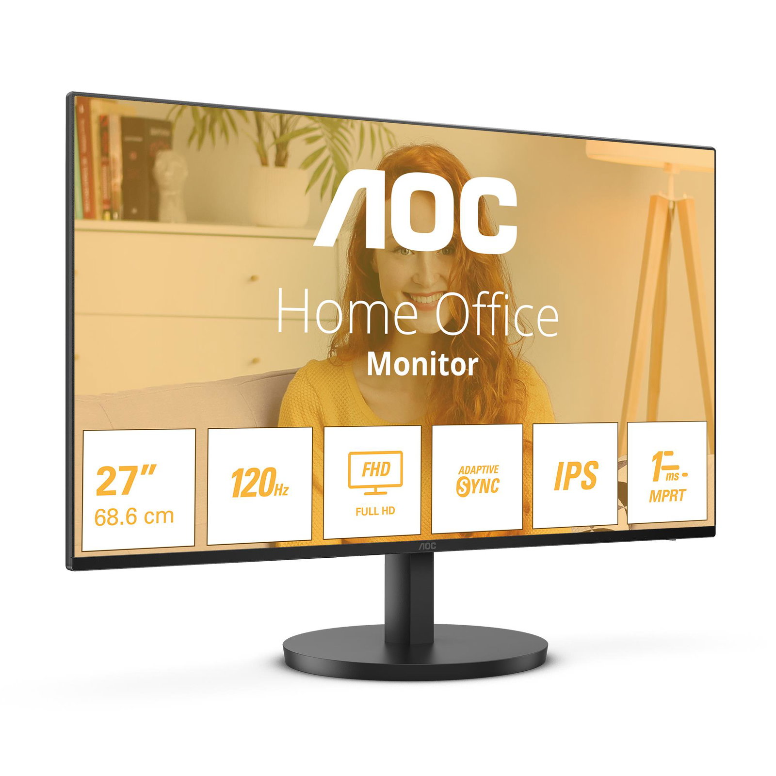 LCD Monitor AOC 27B3HA2 27 Business Panel IPS 1920x1080 16:9 100 Hz Matte 4 ms Speakers Tilt 27B3HA2