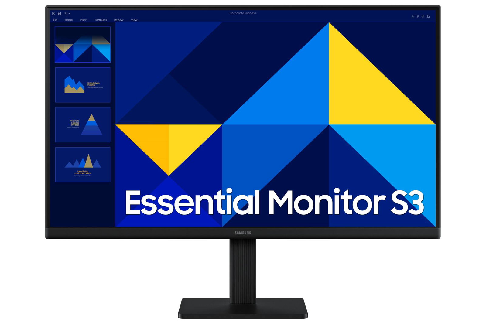 LCD Monitor SAMSUNG Essential Monitor S3 24 Panel IPS 1920x1080 16:9 100Hz 5 ms LS24D300GAUXEN