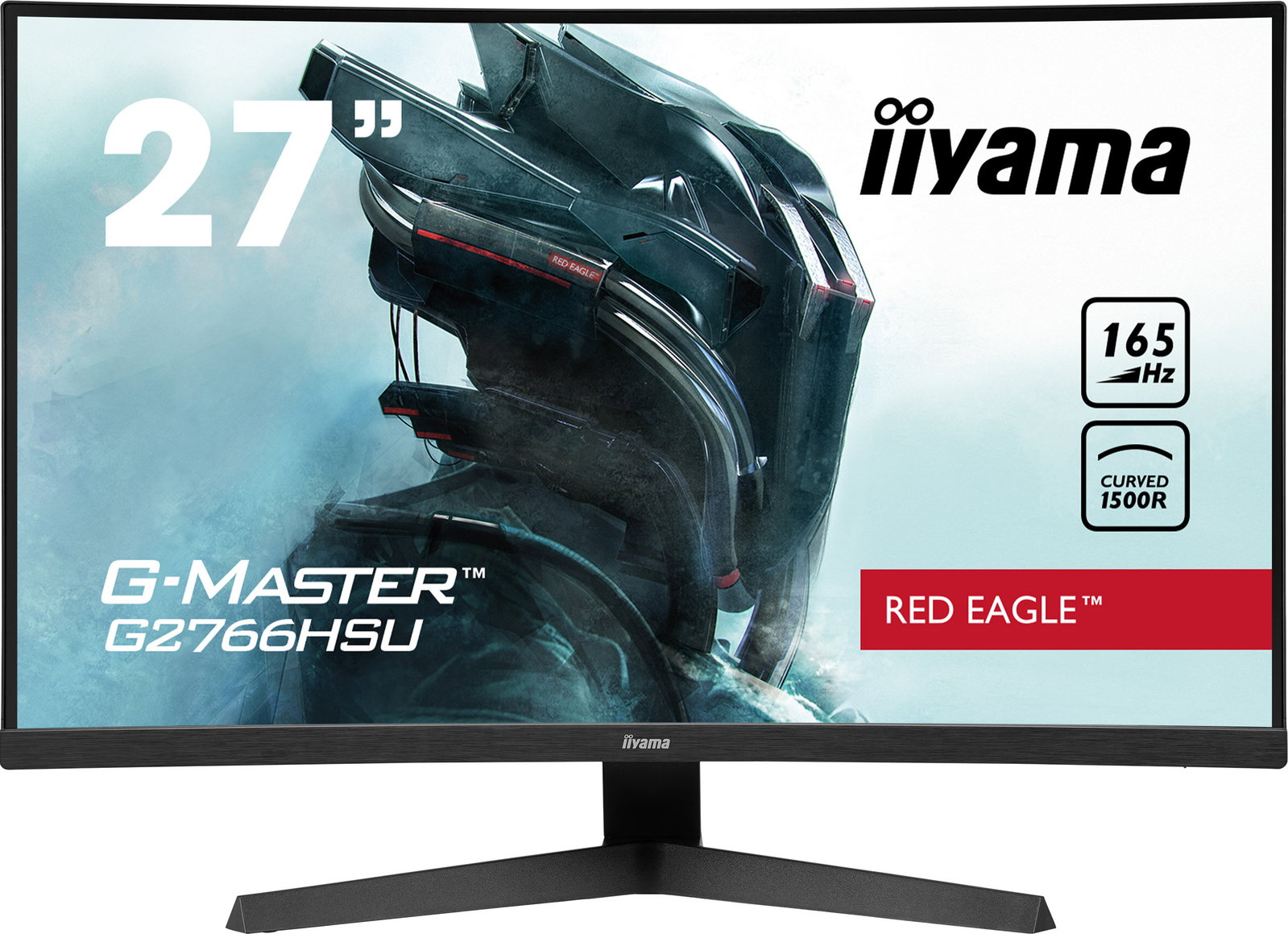iiyama G-MASTER Red Eagle G2766HSU-B1 LED-Monitor 27inch Curved 1500R 165 Hz