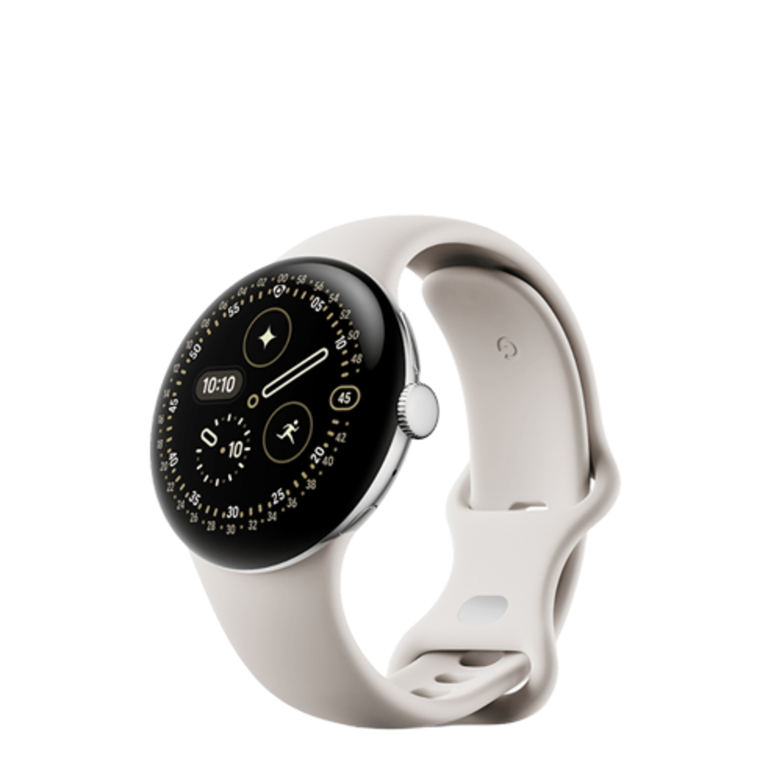 Google Pixel Watch 4 45mm Silver (beige Strap)