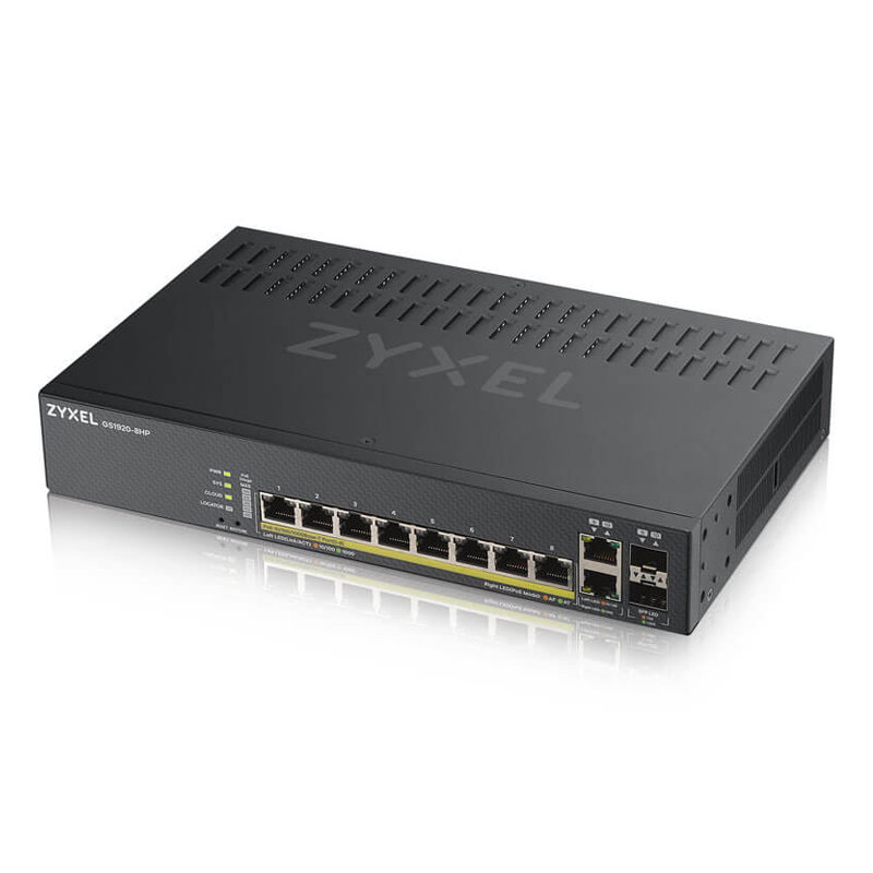 Zyxel GS1920-8HPv2 Switch 8-port Gigabit PoE+