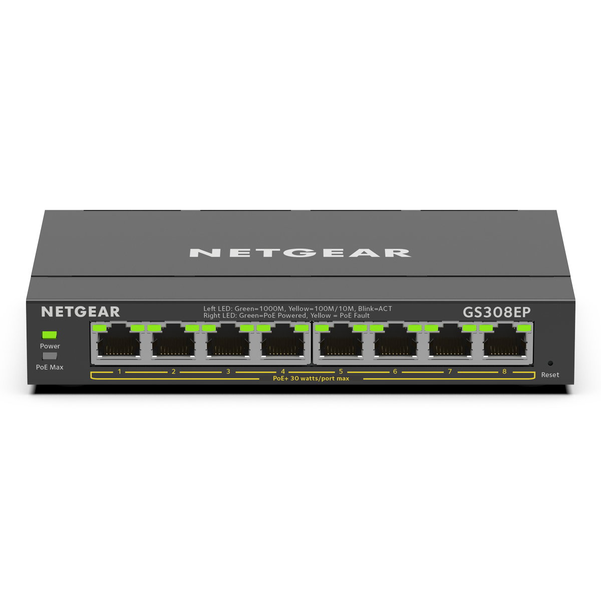 NETGEAR GS308EP SOHO Plus Switch 8x Gigabit Ethernet PoE+ 62W