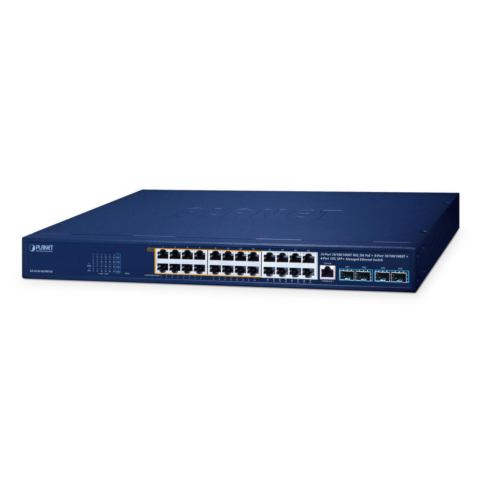 Planet 16x PoE++ Managed Switch GS-4210-16UP8T4X Switch 1 Gbps