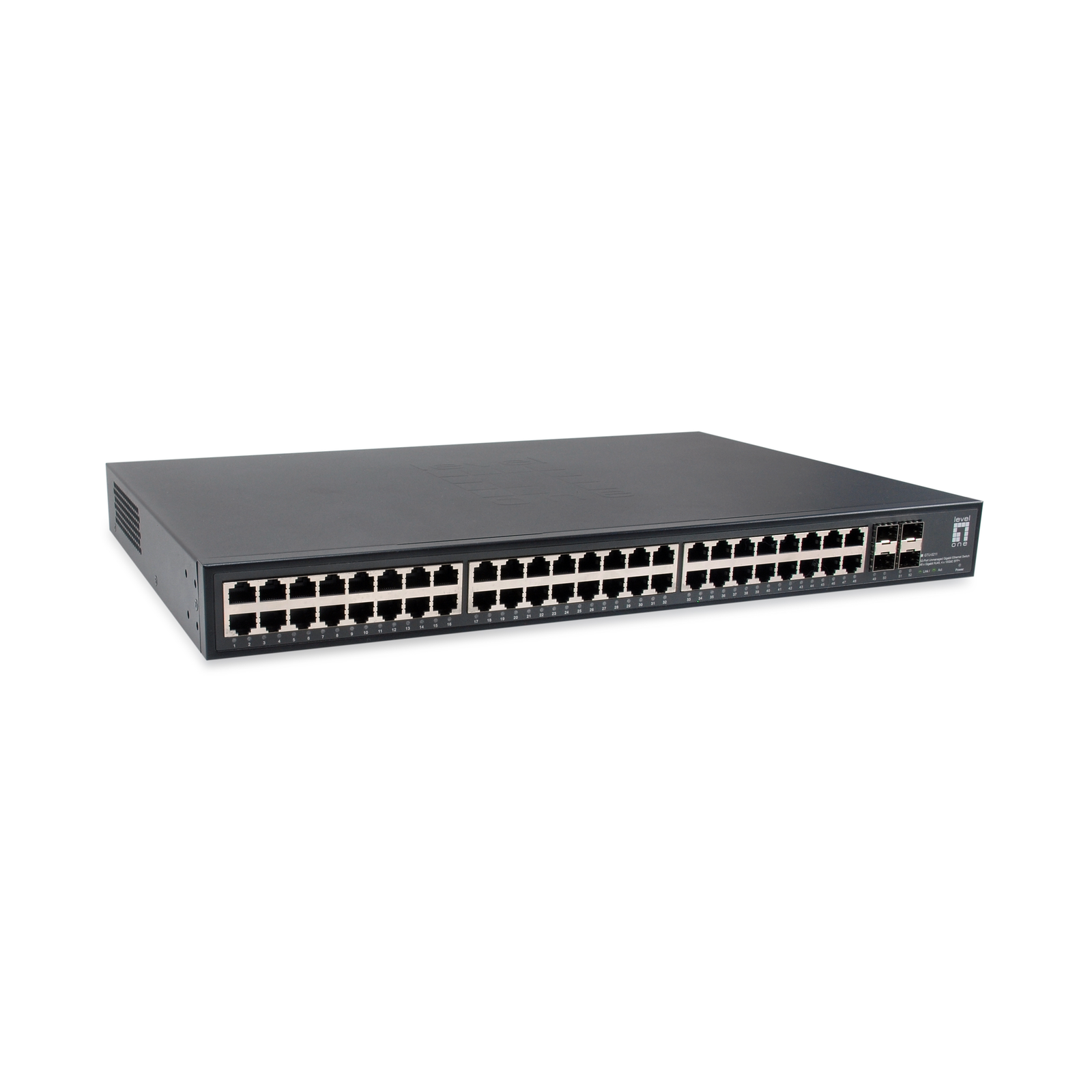 LevelOne GTU-5211 network switch Unmanaged Gigabit Ethernet (10/100/1000) Black