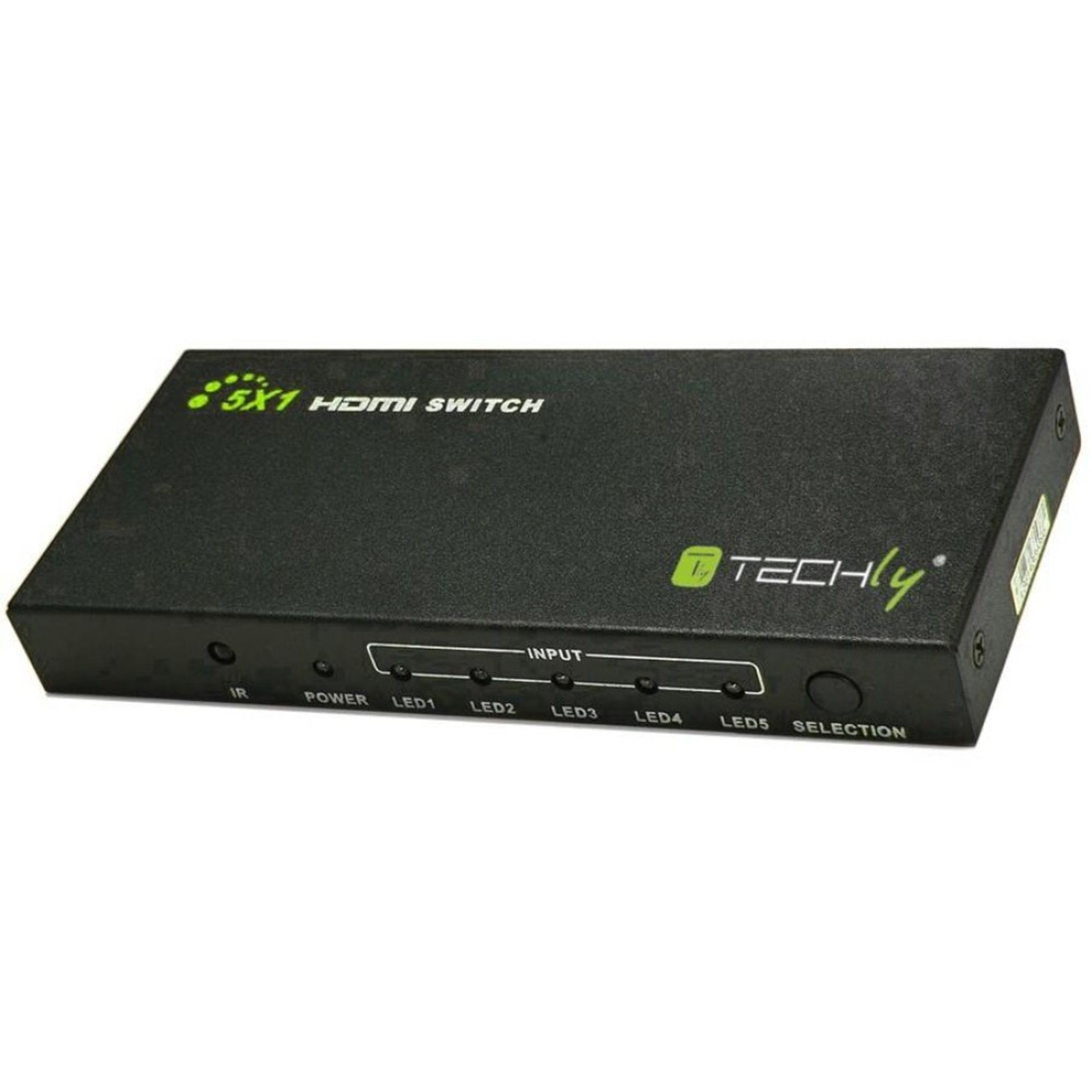 Techly 5 in 1 Out HDMI Switch with Remote Control 4Kx2K 3D
