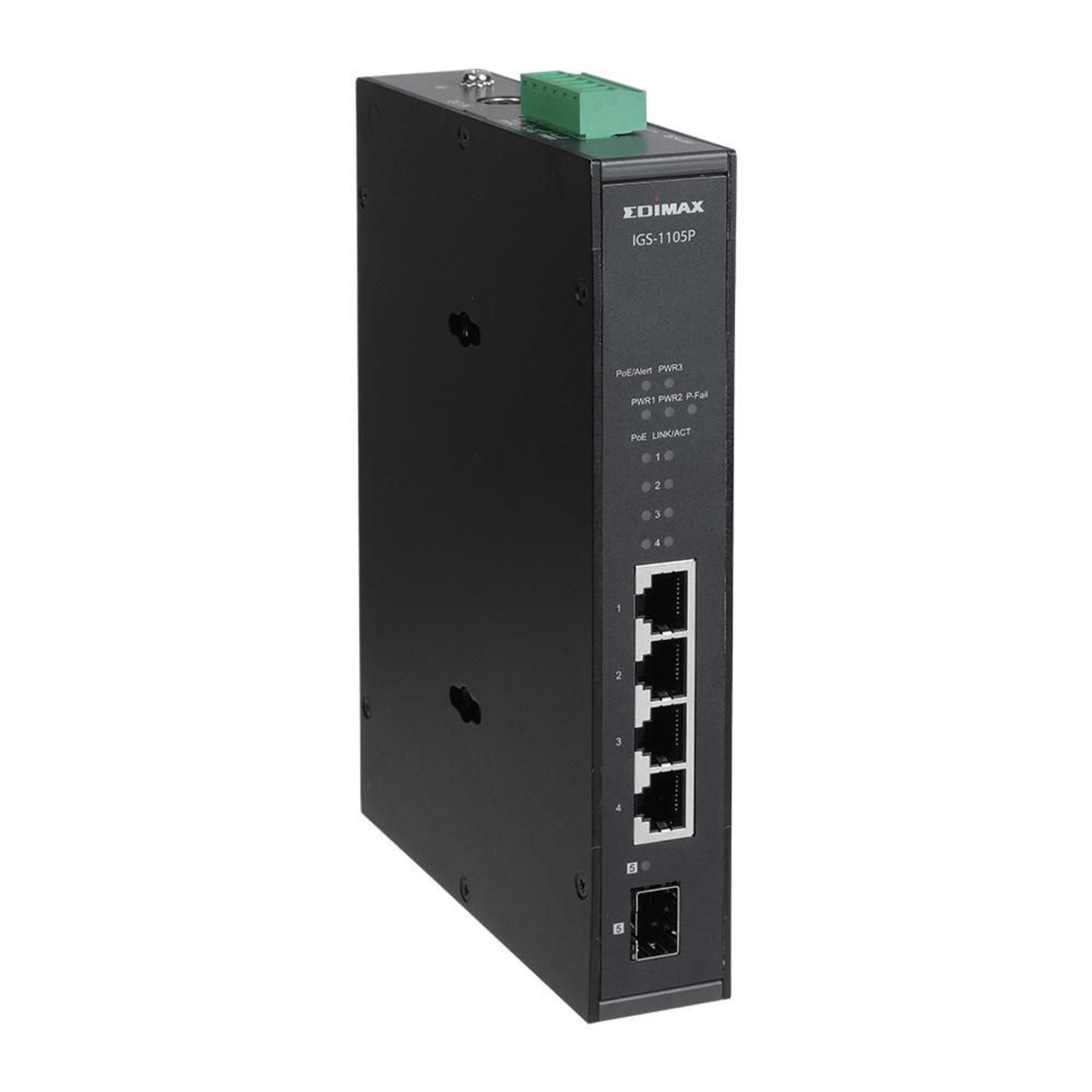 Edimax IGS-1105P Industrial 5-Port Gigabit PoE+ DIN-RAIL 1 SFP Port