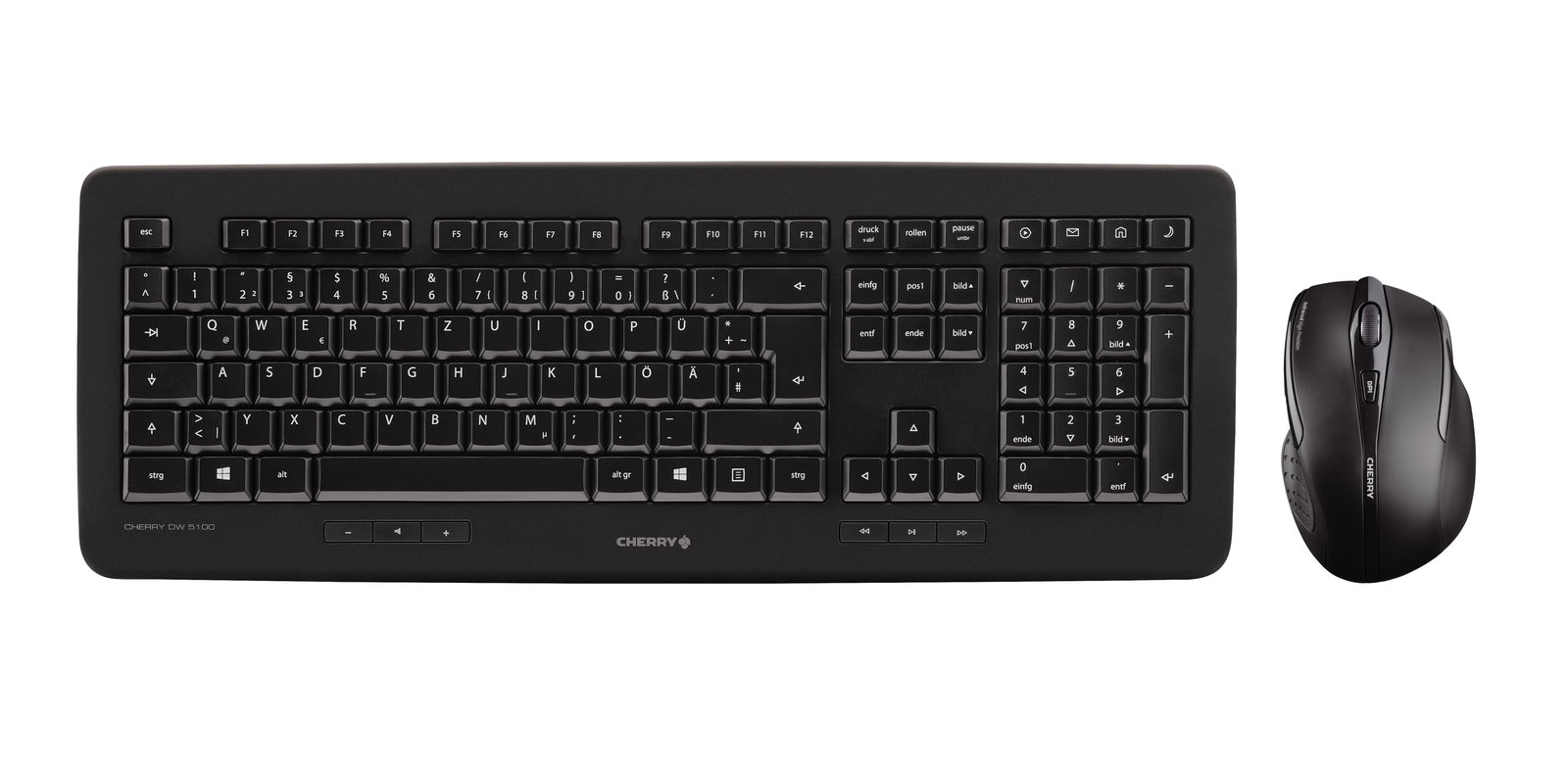 Cherry DW 5100 Keyboard/Mouse Combo WIN QWERTZ Black