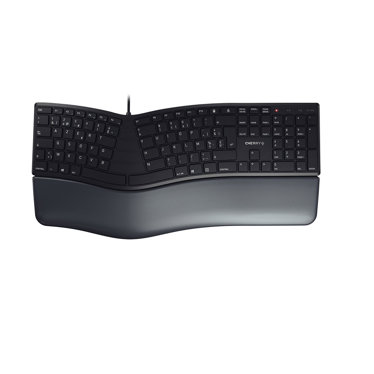 Cherry TAS KC 4500 ERGO Corded DE-Layout Black