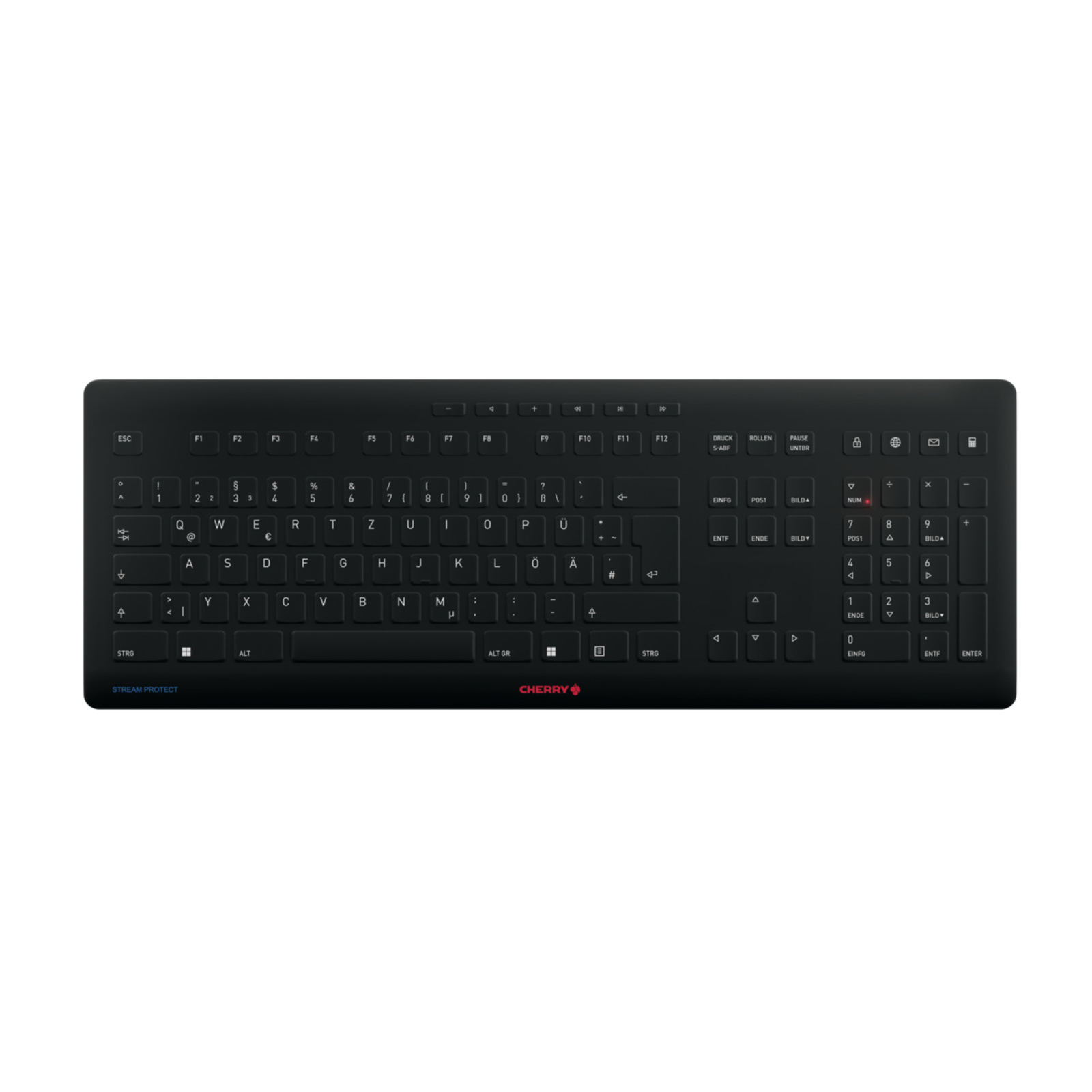 Contour Design Stream keyboard Universal RF Wireless + USB QWERTZ German Black