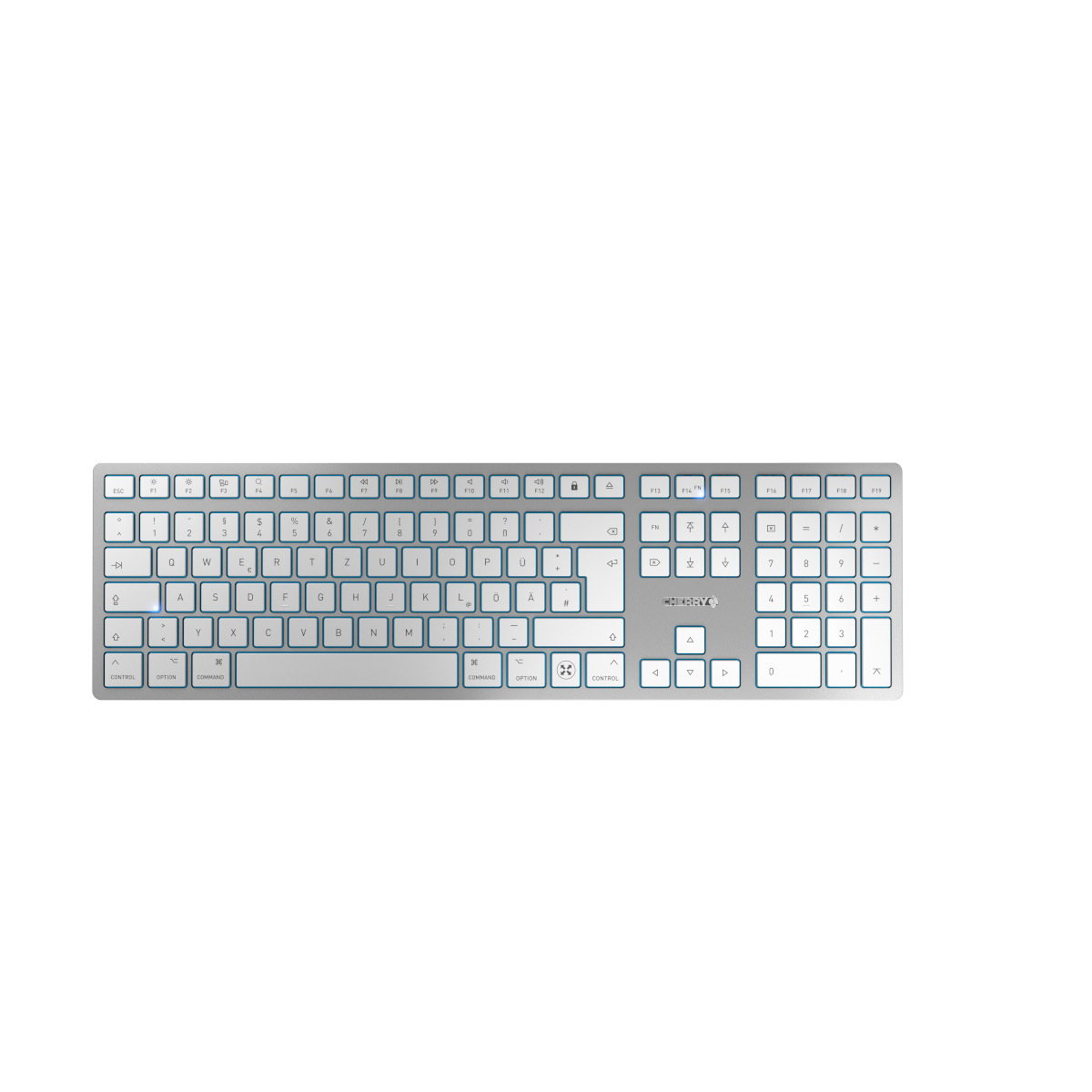 Cherry KW 9100 SLIM Keyboard Wireless 2.4 GHz Bluetooth 4.0