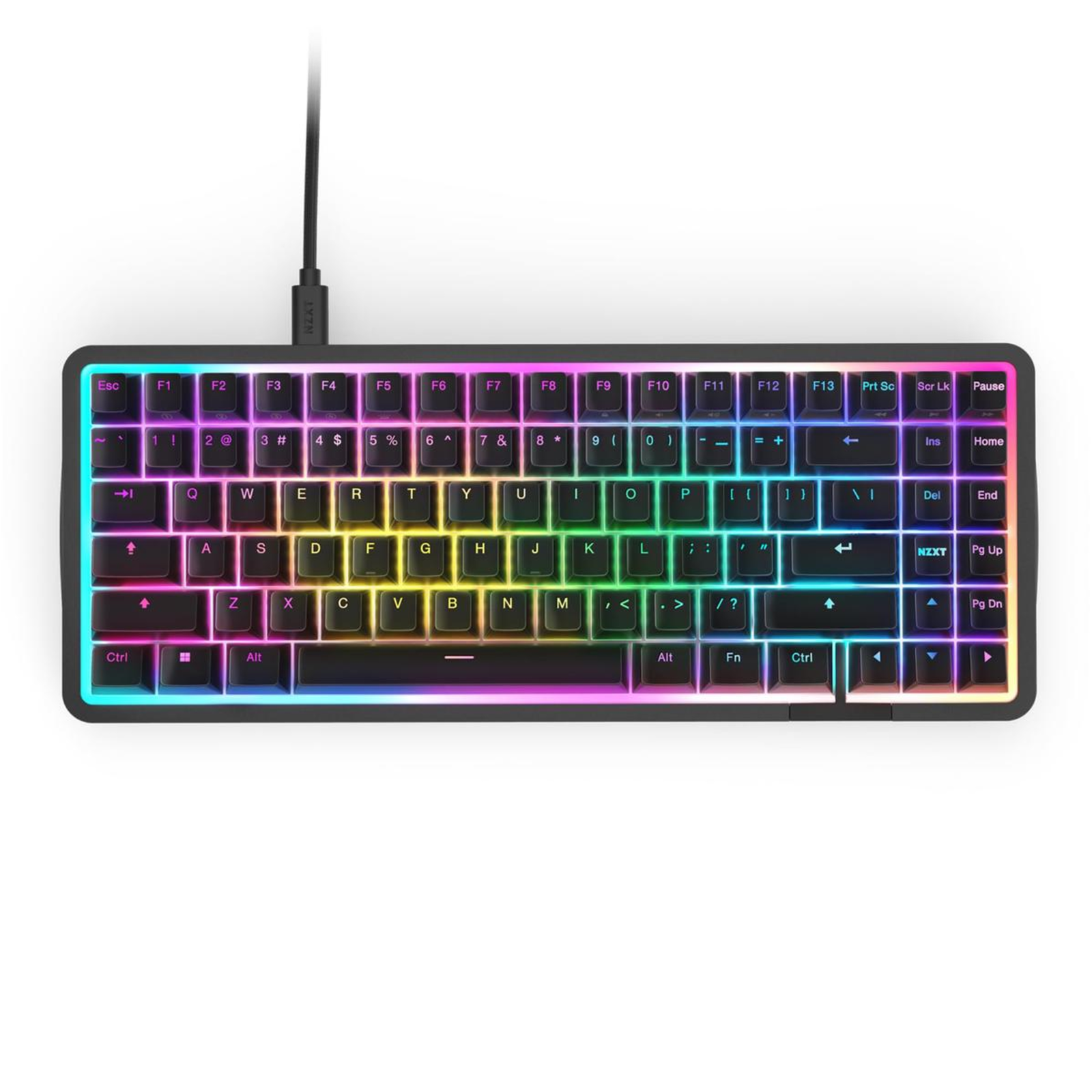 NZXT Function Elite Keyboard TKL Backlit USB QWERTZ German