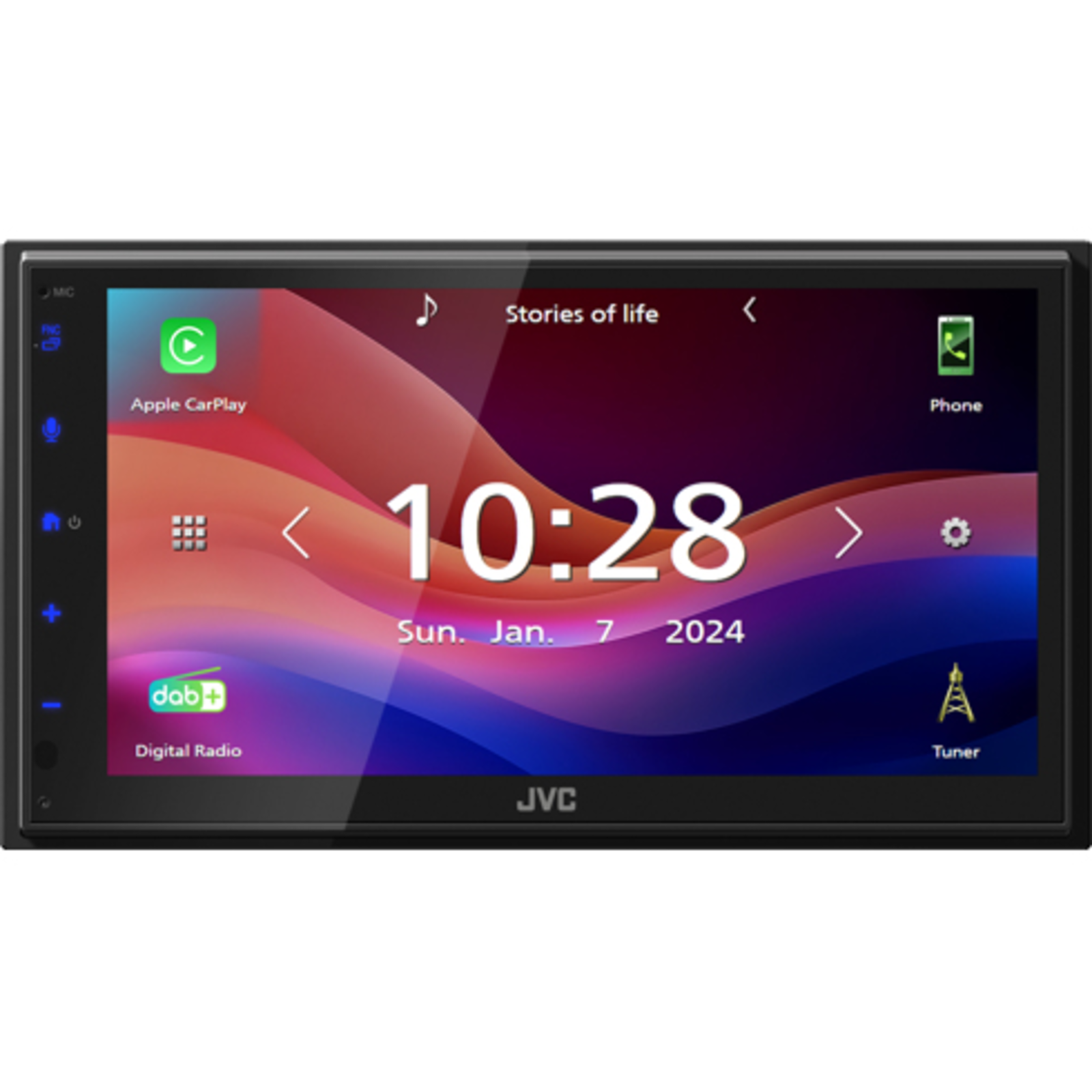 JVC KW-M595DBT car media receiver Black Wi-Fi 22 W Bluetooth