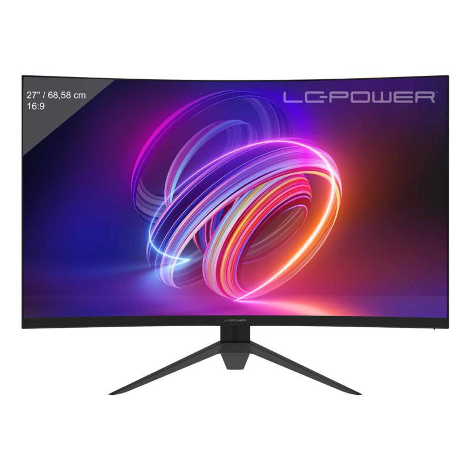 LC Power 27 Inch 68.58cm TFT LC-M27FC Curved 180Hz FHD Flat Screen (TFT/LCD) 68,6cm
