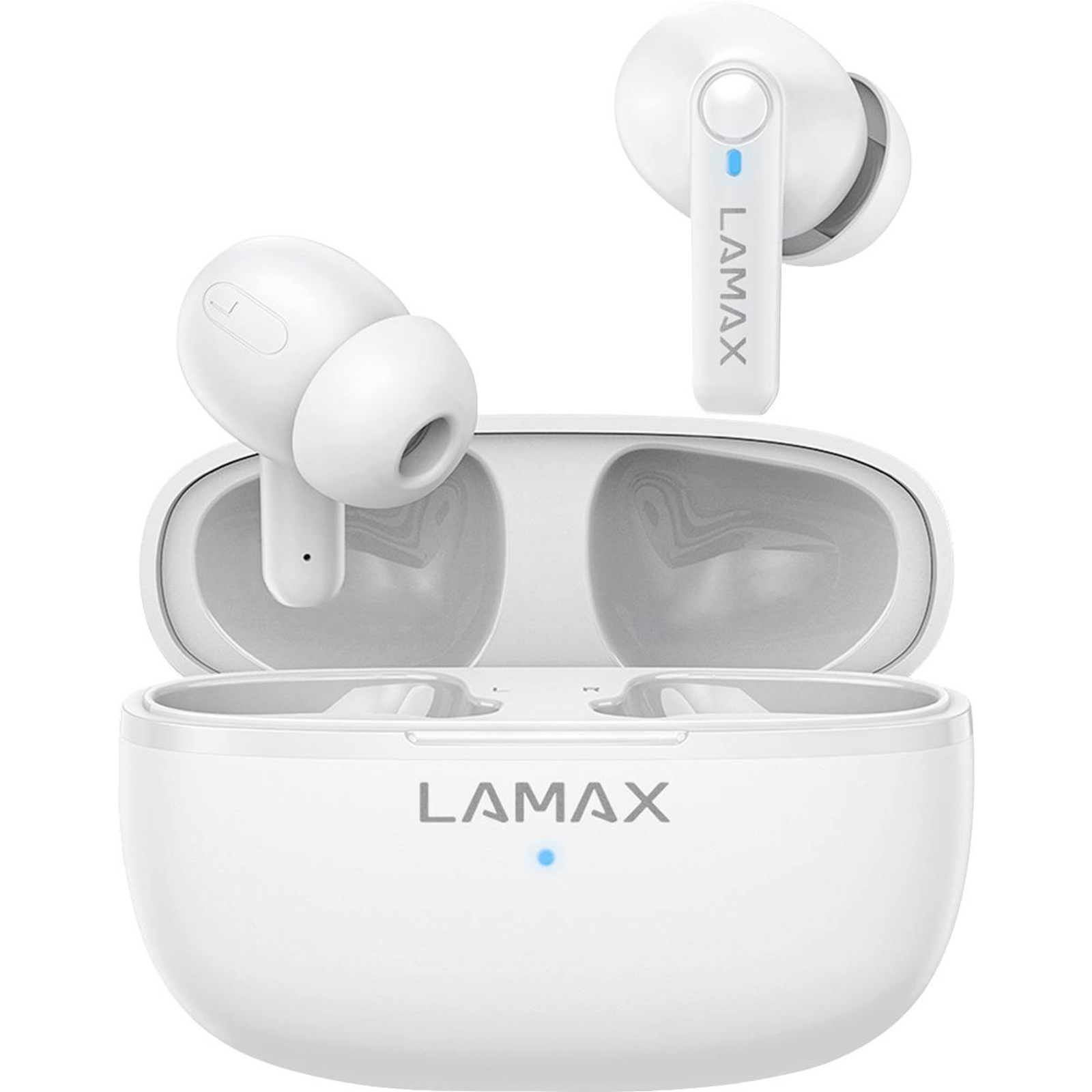 LAMAX In-Ear Clips1 Play White BT 5.3 Rechargeable Battery 35 Hours