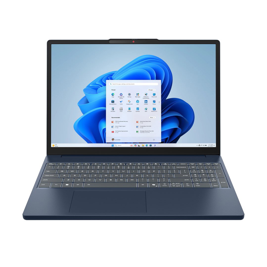 Lenovo IdeaPad Slim 3 15IRH10 Intel Core i5 i5-13420H Laptop 38.9 cm (15.3) WUXGA 16 GB DDR5-SDRAM 512 GB SSD Wi-Fi 6 (802.11ax) Windows 11 Home Blue