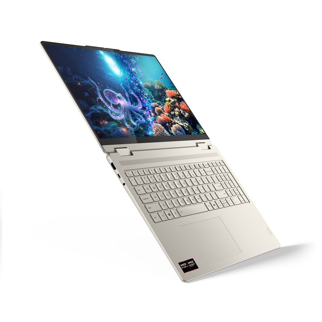 Lenovo Yoga 7 2-in-1 16AKP10 Copilot+ PC AMD Ryzen AI 7 350 Hybrid (2-in-1) 40.6 cm (16) Touchscreen 2.8K 16 GB LPDDR5x-SDRAM 512 GB SSD Wi-Fi 7 (802.11be) Windows 11 Home