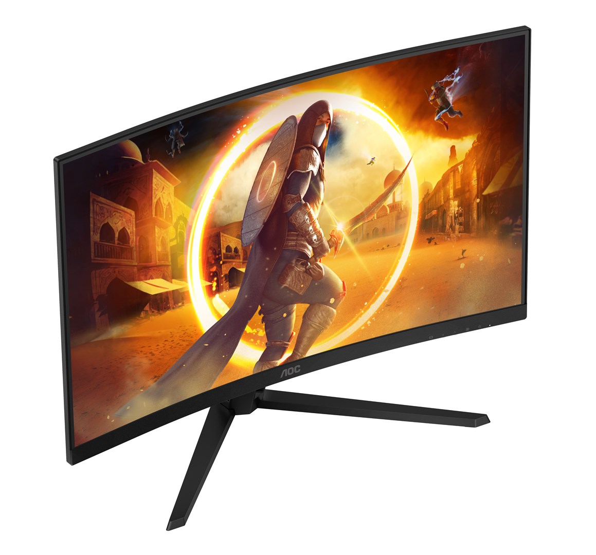 AOC G4 CQ32G4VE computer monitor 80 cm (31.5) 2560 x 1440 pixels Quad HD LCD Black, Grey