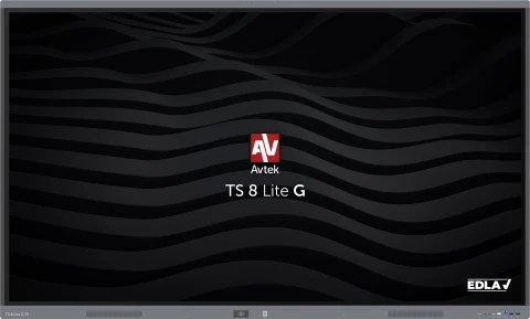 Avtek International TS 8 Lite G 75 Interactive flat panel 190.5 cm (75) LED Wi-Fi 420 cd/m 4K Ultra HD Black Touchscreen Built-in processor Android 14 24/7