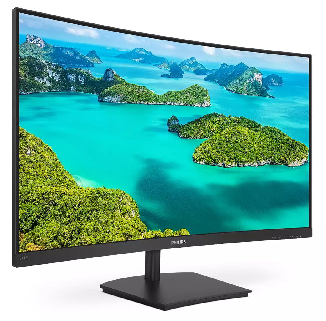 Philips E Line 241E1SCA/00 computer monitor 59.9 cm (23.6) 1920 x 1080 pixels Full HD LCD Black