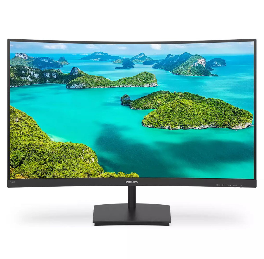 Philips E Line 241E1SCA/00 computer monitor 59.9 cm (23.6) 1920 x 1080 pixels Full HD LCD Black