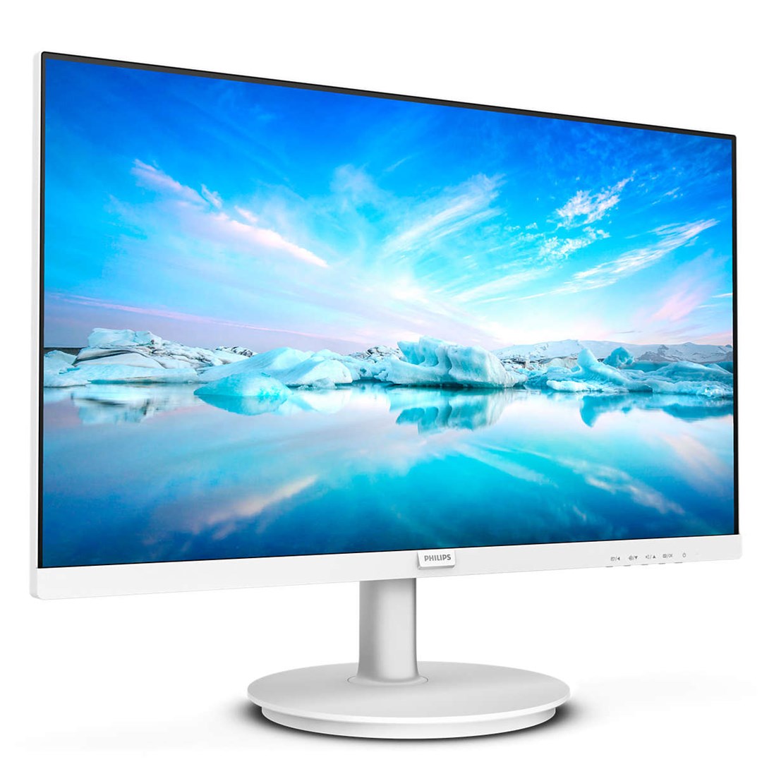Philips V Line 241V8AW/00 LED display 60.5 cm (23.8) 1920 x 1080 pixels Full HD LCD White