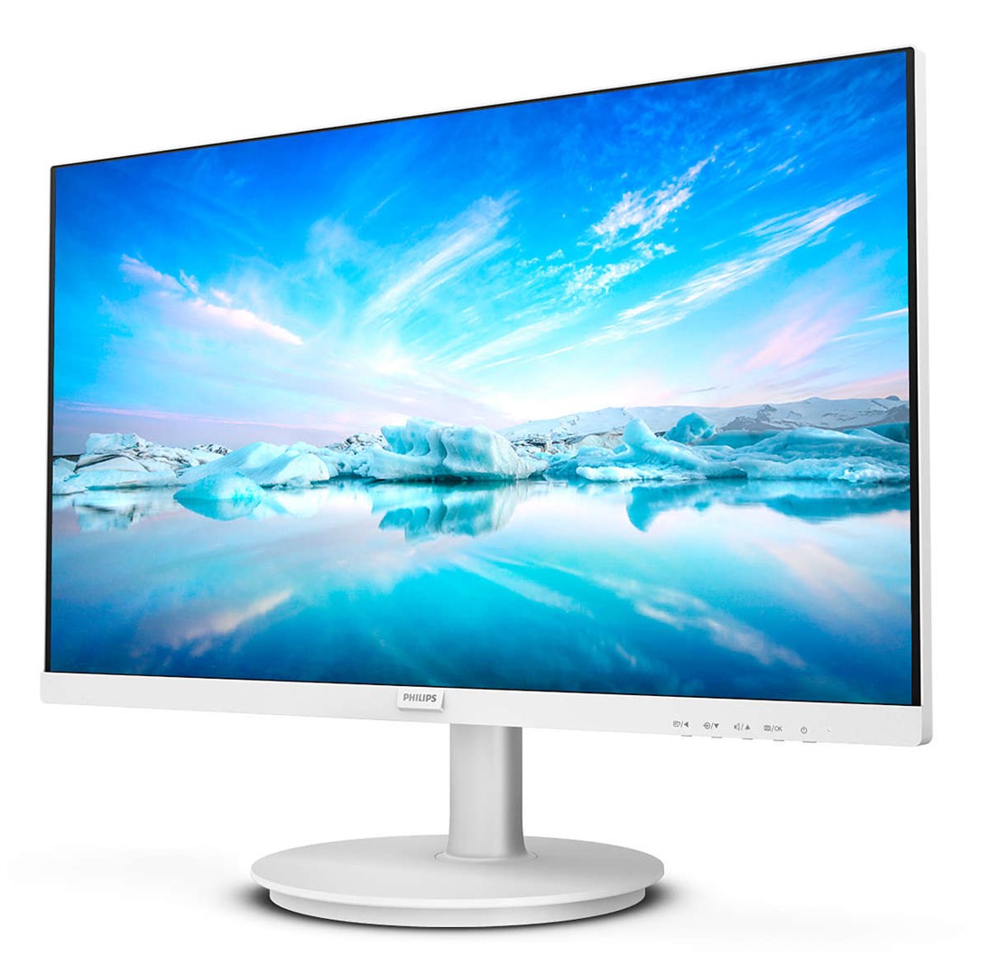 Philips V Line 241V8AW/00 LED display 60.5 cm (23.8) 1920 x 1080 pixels Full HD LCD White