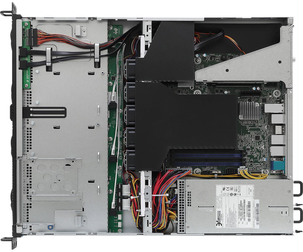 Asrock 1U4LW-B650/2L2T RPSU server barebone AMD B650 Socket AM5 Rack (1U)