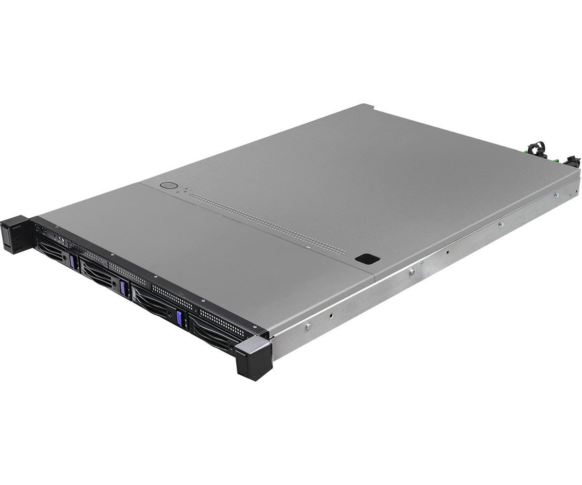 Asrock 1U4L-GENOA/2T server barebone AMD SoC LGA 6096 Rack (1U) Grey