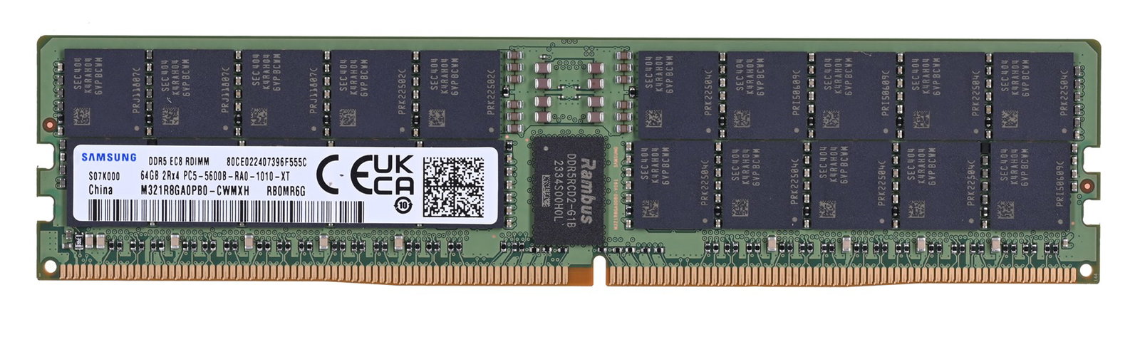 Samsung M321R8GA0PB0-CWM memory module 64 GB 1 x 64 GB DDR5 5600 MHz ECC