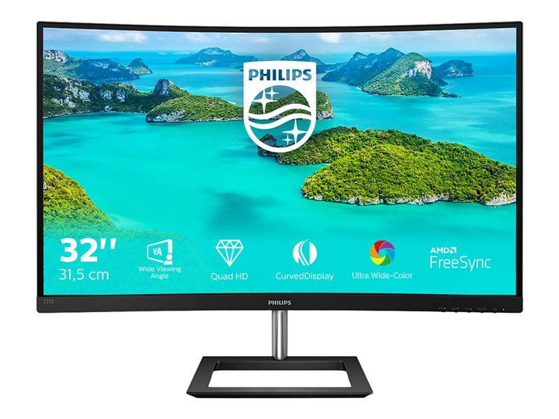 PHILIPS 325E1C/00 Monitor Philips 325E1C/00 31,5 QHD, MVA, D-Sub/HDMI/DP