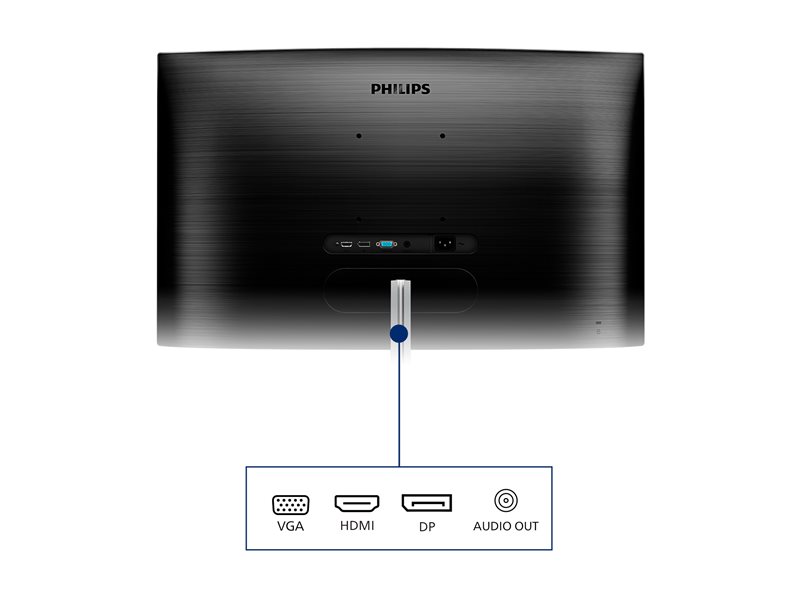PHILIPS 325E1C/00 Monitor Philips 325E1C/00 31,5 QHD, MVA, D-Sub/HDMI/DP