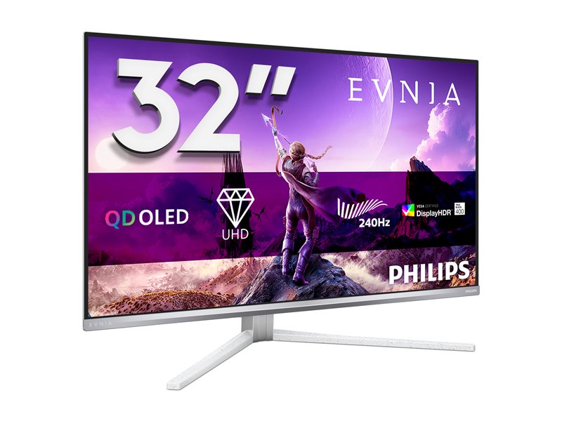 PHILIPS 32M2N8900/00 32inch UHD OLED 240Hz 250cd/m2 0.03ms 2xHDMI2.1 DP USB Type C PD90W Speakers Height Adj.