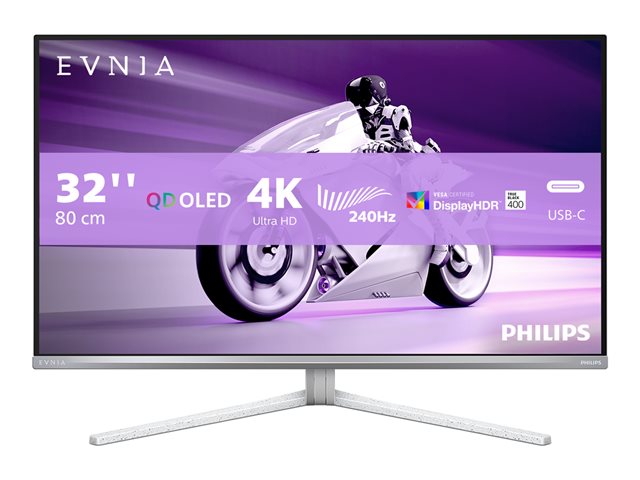 PHILIPS 32M2N8900/00 32inch UHD OLED 240Hz 250cd/m2 0.03ms 2xHDMI2.1 DP USB Type C PD90W Speakers Height Adj.