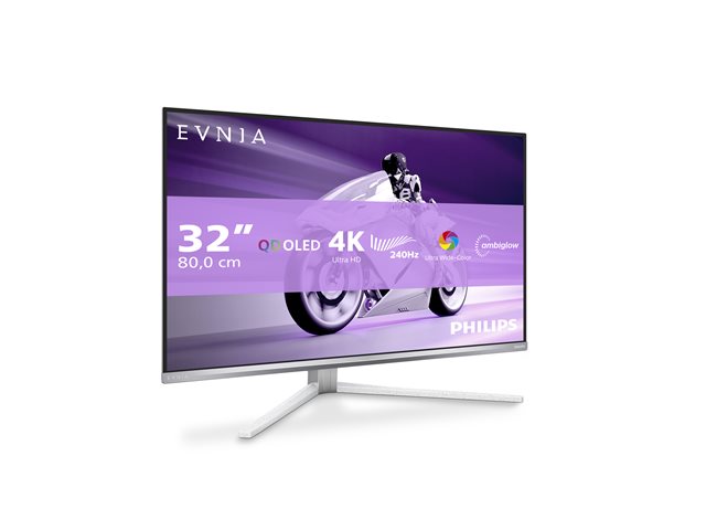 PHILIPS 32M2N8900/00 32inch UHD OLED 240Hz 250cd/m2 0.03ms 2xHDMI2.1 DP USB Type C PD90W Speakers Height Adj.
