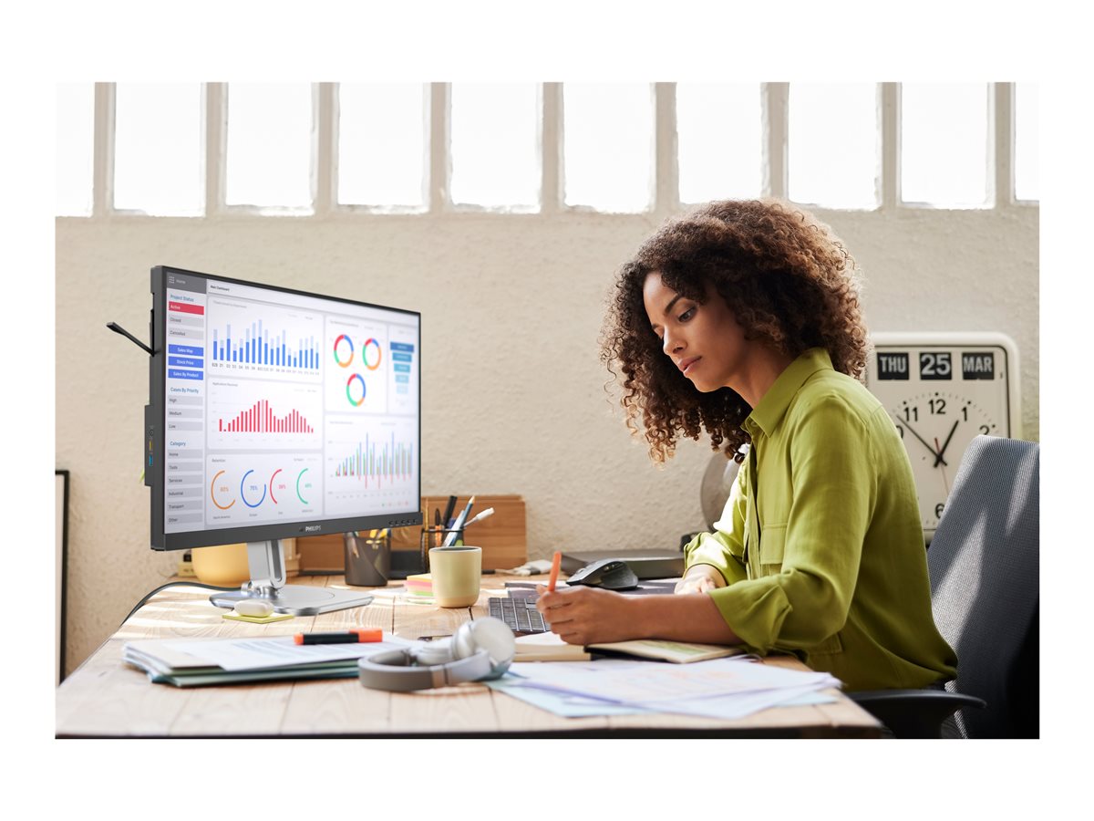 PHILIPS 27B2G5200/00 Monitor 27inch FHD LED 16:9 IPS 75Hz D-SUB HDMI 1.4 DP 1.2