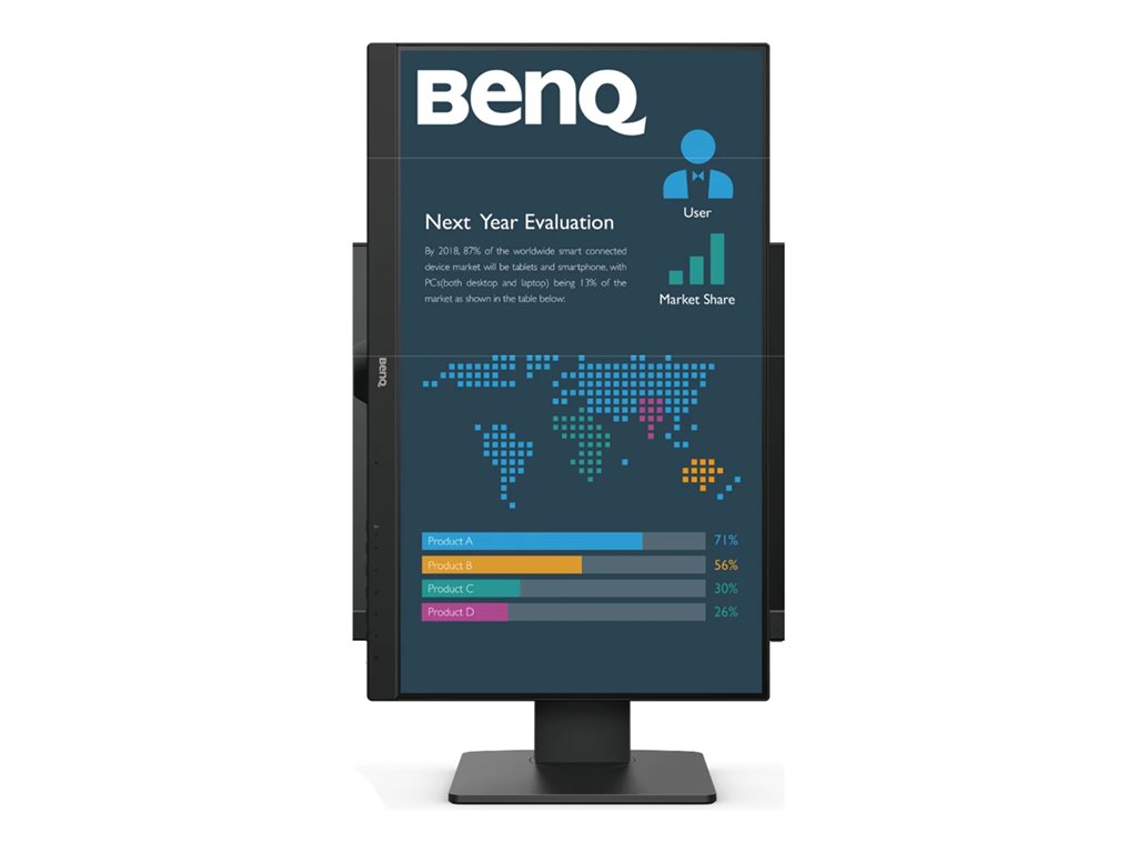BENQ BL2486TC 23.8inch IPS FHD 250cd/m2 5ms HDMIx2 DP USB-C PD65W Daisy Chain Speakers Pivot