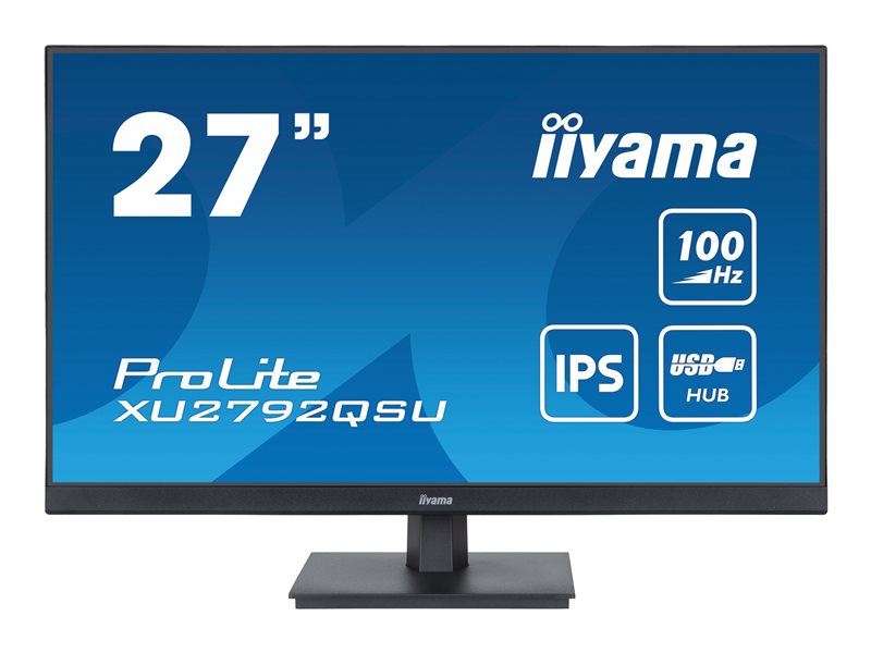 IIYAMA XU2792QSU-B6 27inch ETE IPS-panel 2560x1440 100Hz FreeSync 250cd/m2 0.4ms MPRT HDMI DP USB-HUB Speakers (P)