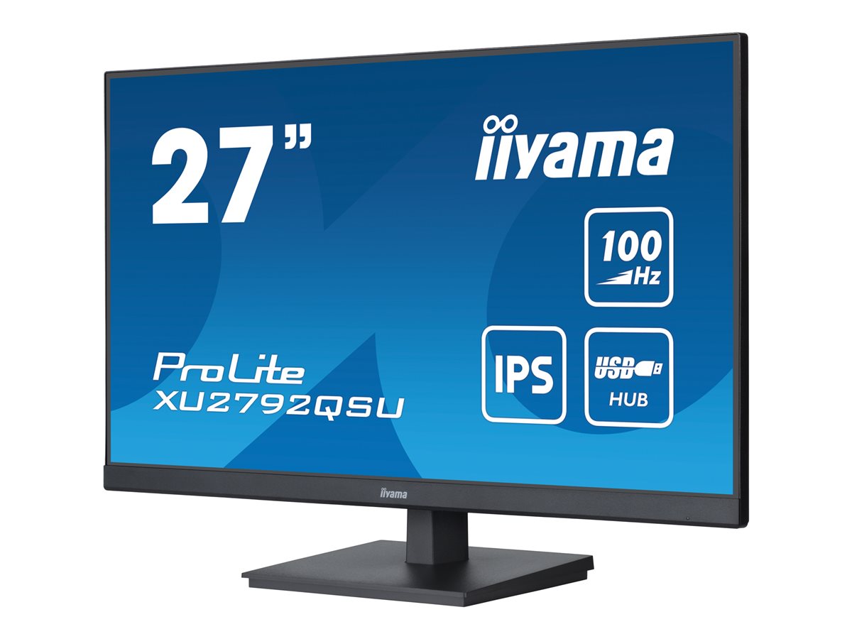IIYAMA XU2792QSU-B6 27inch ETE IPS-panel 2560x1440 100Hz FreeSync 250cd/m2 0.4ms MPRT HDMI DP USB-HUB Speakers (P)