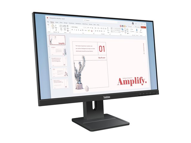 LENOVO ThinkVision E24-40 23.8inch 1920x1080 IPS 100Hz Speakers 2x2W Epeat Gold TCO10