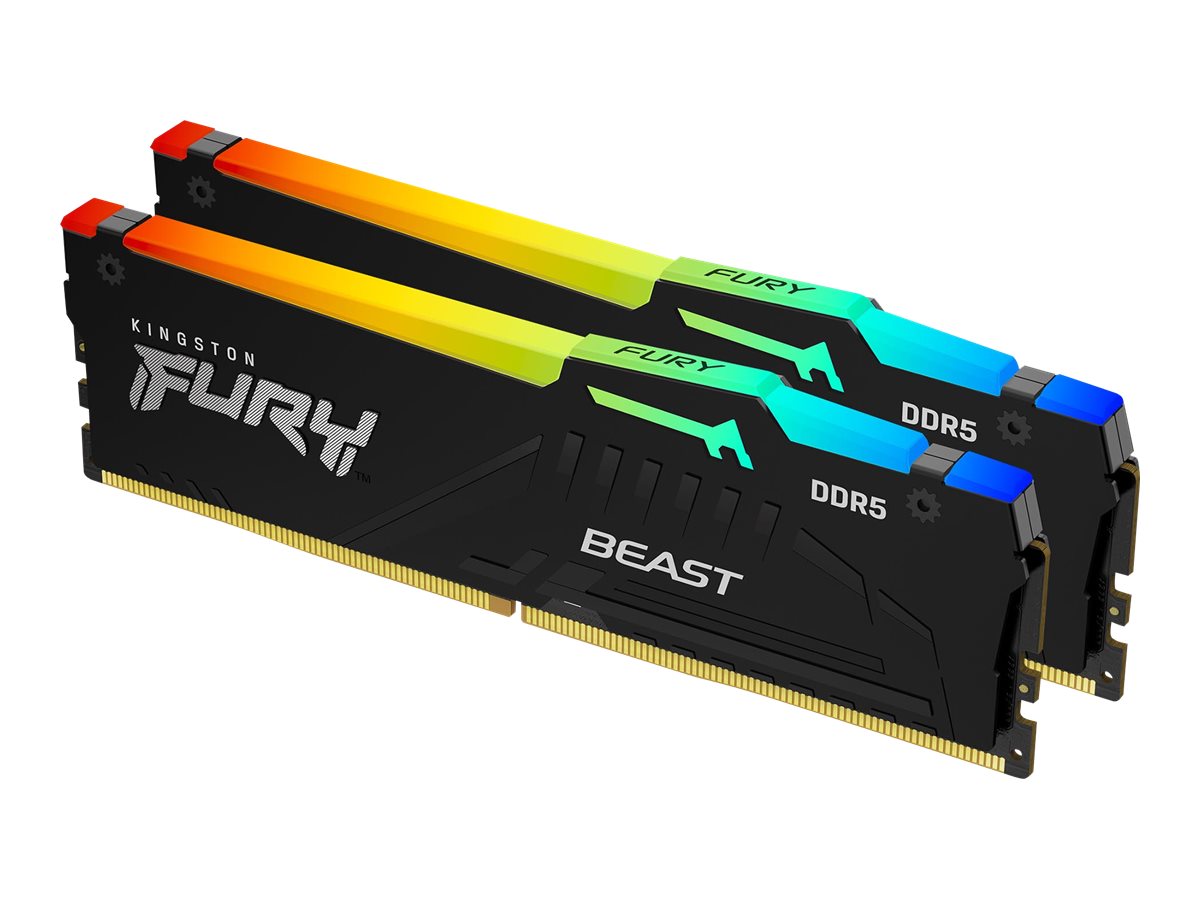 KINGSTON 32GB 6000MT/s DDR5 CL36 DIMM Kit of 2 FURY Beast RGB EXPO