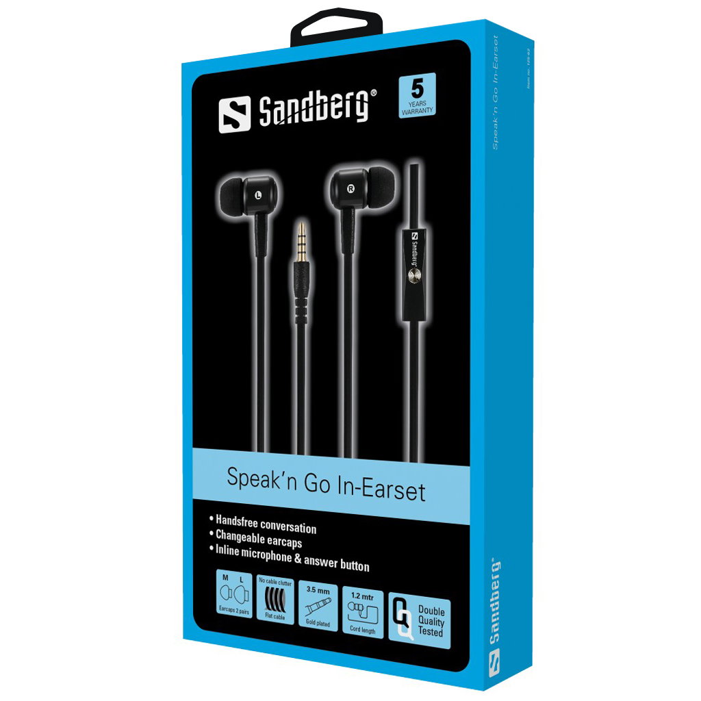 Sandberg 125-62 Speakn Go In-Earset Black