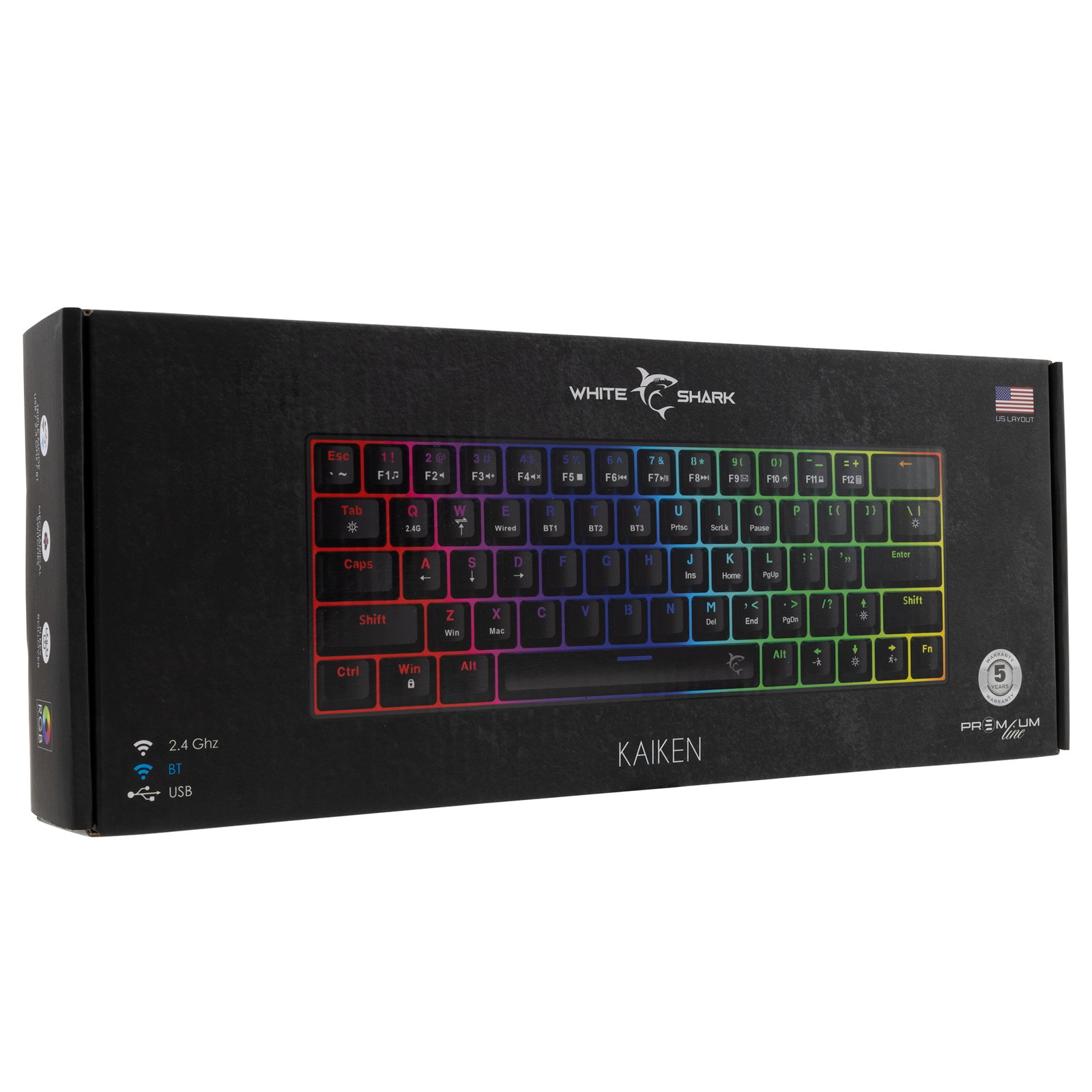 White Shark KAIKEN-US GK-003111 Premium Line US, Black
