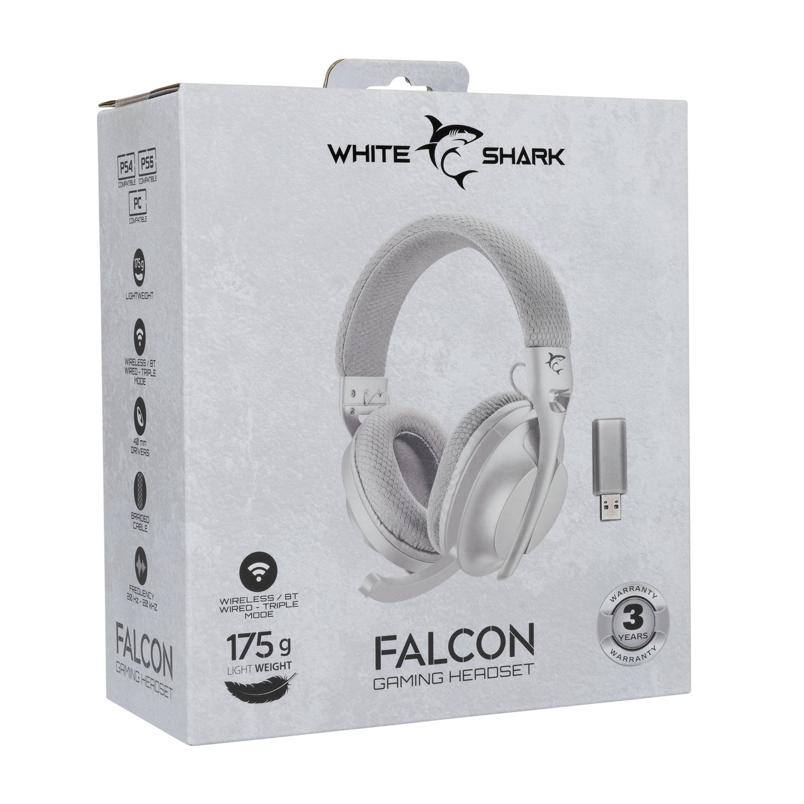 White Shark FALCON WGH-2441, White/Grey