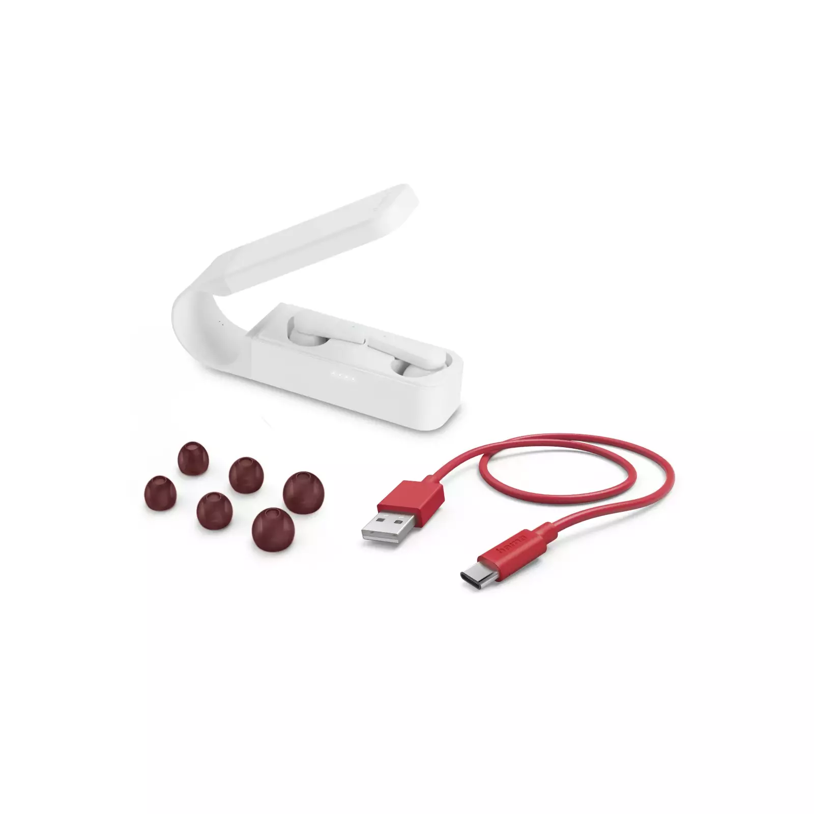 Hama Spirit Pocket Headset True Wireless Stereo (TWS) In-ear Calls/Music Bluetooth White