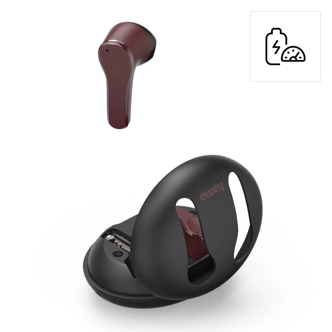 Hama Spirit Unchained Headset True Wireless Stereo (TWS) In-ear Music Bluetooth Black, Red
