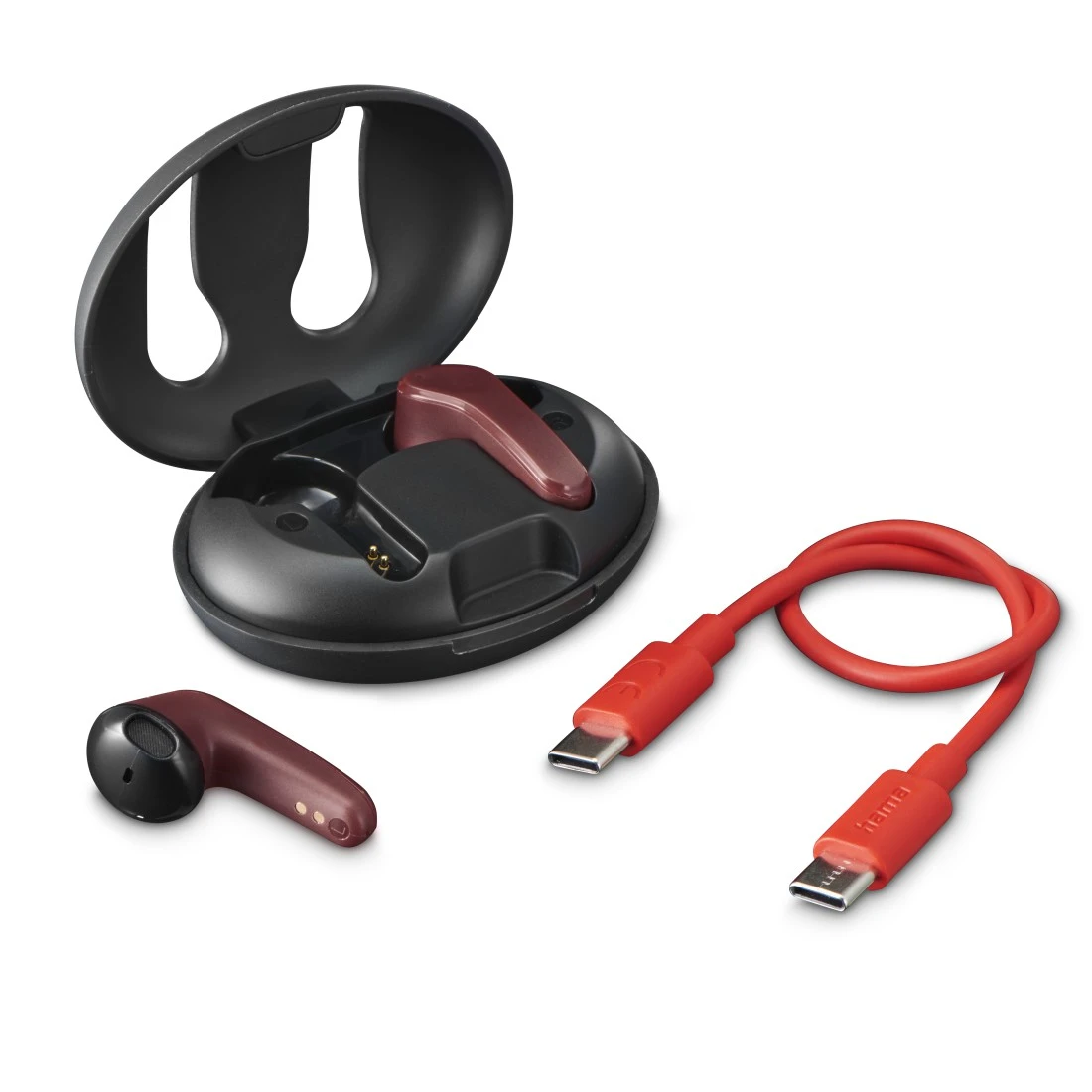 Hama Spirit Unchained Headset True Wireless Stereo (TWS) In-ear Music Bluetooth Black, Red